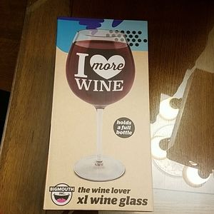 New bigmouth novelty I love more wine large glass